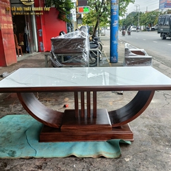 Bàn ăn gỗ gõ đỏ cao cấp 6 ghế - Đẳng cấp cho nhà phố