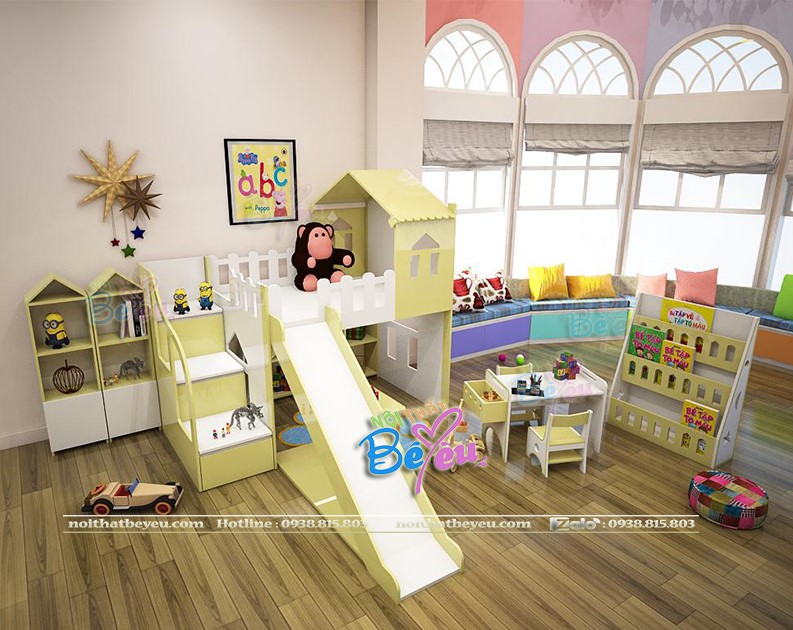 1 Giuong cau truot mai nha cho be trai be gai tai noithatbeyeu.com lien he 0938815803