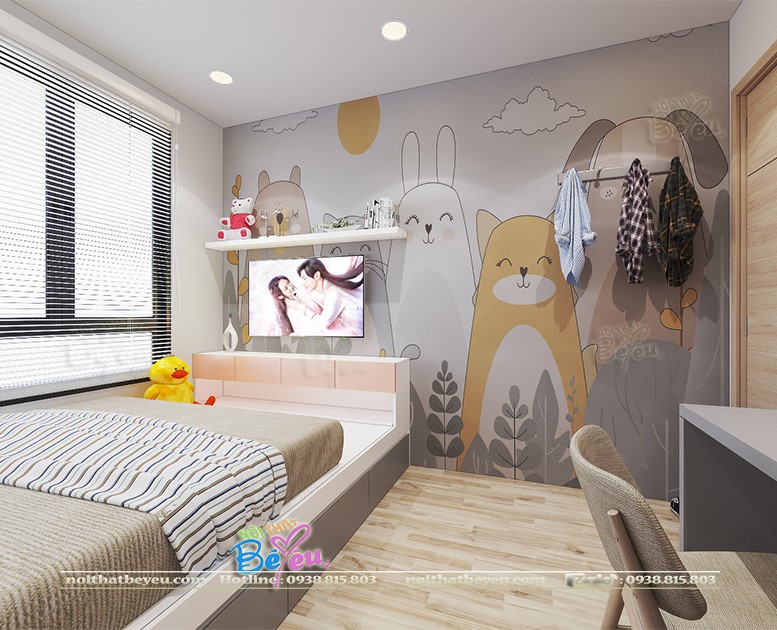 Trang tri thiet ke decor phong ngu cho con gai lon dep ca tinh hien dai