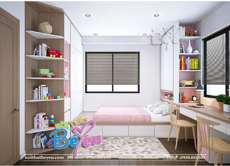 phong ngu dep cho con gai 13, 15 tuoi don gian  hien dai 2