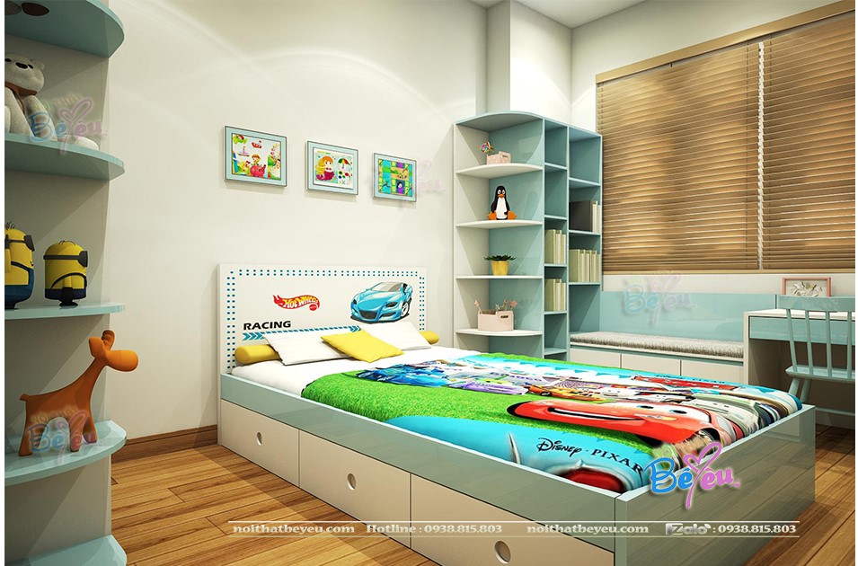 2 thiet ke trang tri phong ngu be trai dep hien dai noithatbeyeu.com 0938815803