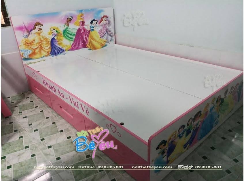 giuong ngu tre em cong chua cho be gai