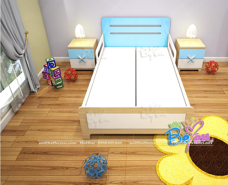 3 giuong ngu cho be trai mau xanh tiet kiem dien tich noithatbeyeu 0938.815.803