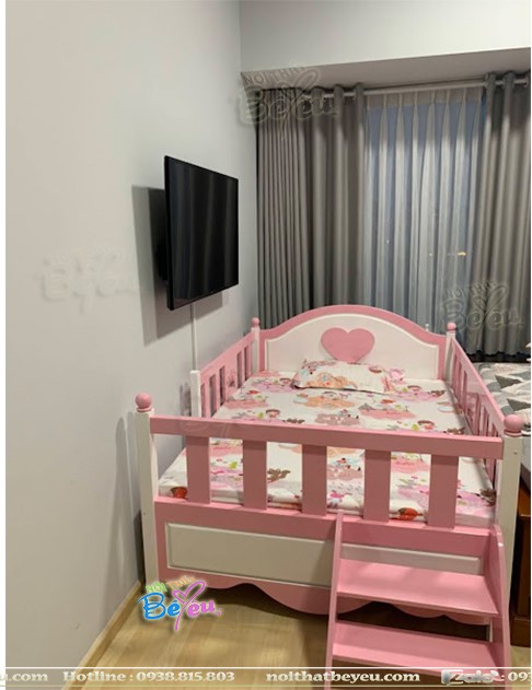 giuong ngu tre em cho be gai nho 3 tuoi 4 tuoi