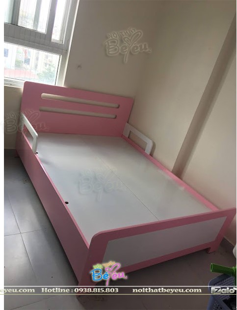 giuong ngu tre em cho be gai mau hong don gian noi that be yeu