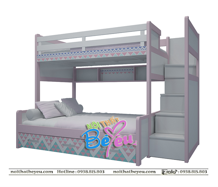 giuong tang tre em go tu nhien soi xoan dao thong cho be trai be gai tai tphcm 3