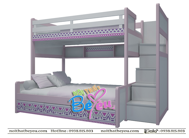 giuong tang tre em go tu nhien soi xoan dao thong cho be trai be gai tai tphcm 1