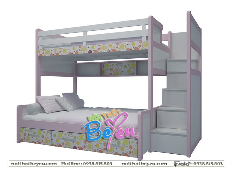 giuong tang tre em go tu nhien soi xoan dao thong cho be trai be gai tai tphcm 2