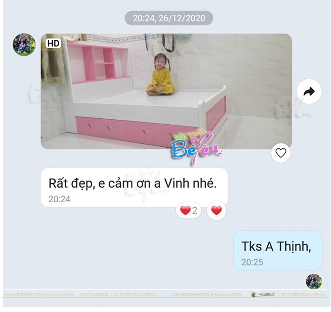 giuong ngu tre em cho be trai be gai mau hong mau xanh noi that be yeu