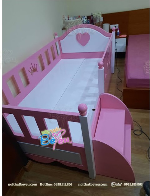 Giường nhỏ cho bé trai bé gái 1m2, 1m4
