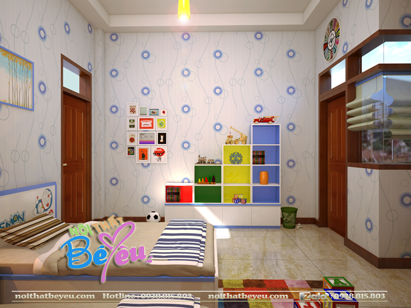 phong ngu cho be trai dep hien dai - phong ngu tre em - noi that be yeu 1