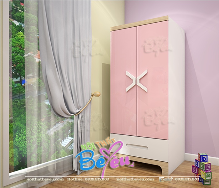 tu ao tre em 2 canh cho be gai mau hong noithatbeyeu.com 0938.815.803