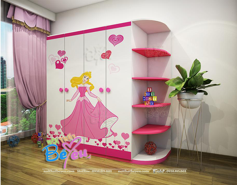 tu ao tre em cong chua cho be gai 3 canh 4 canh noithatbeyeu