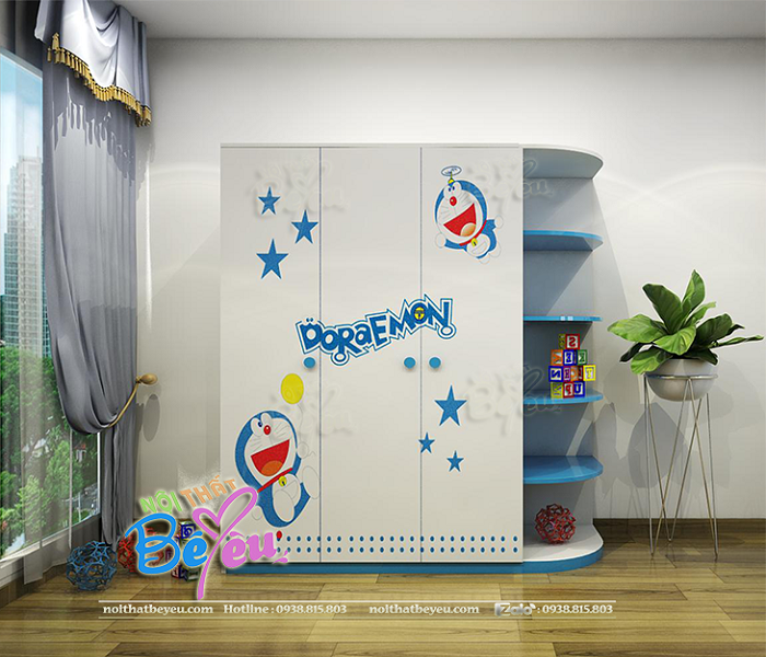tu ao tre em doremon cho be trai 3 canh thiet ke dep