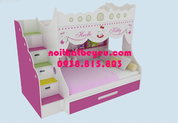 giuong 2 tang cho be trai be gai 2