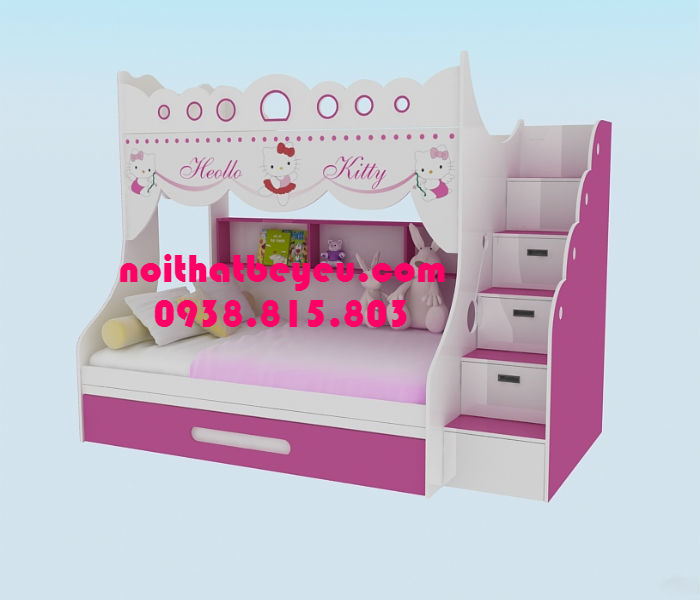 giuong 2 tang cho be trai be gai 1