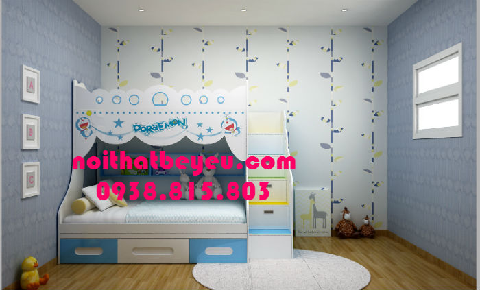 giuong 2 tang cho be trai be gai 5