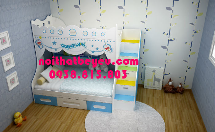 giuong 2 tang cho be trai be gai 3