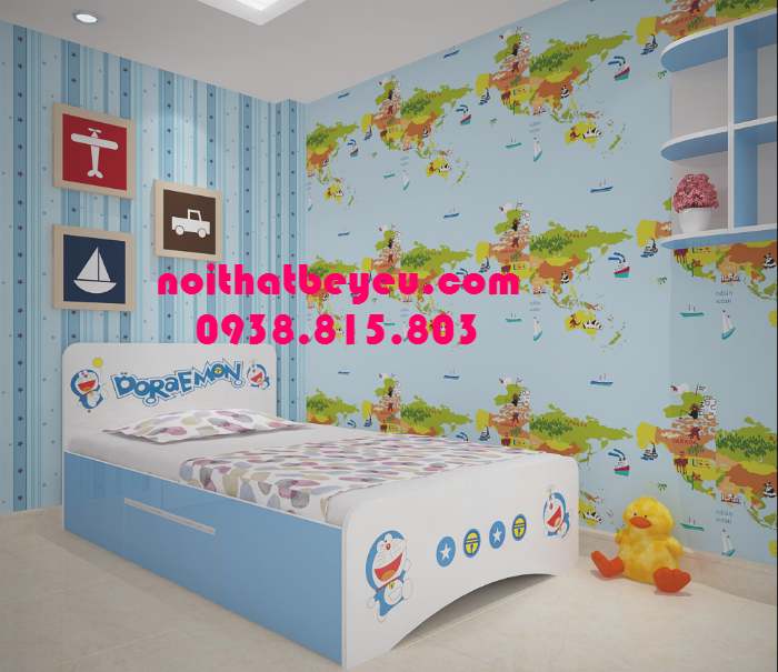 giuong ngu tre em don cho be trai