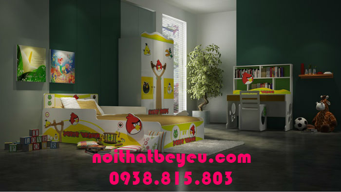 giuong ngu tre em cho be trai be gai