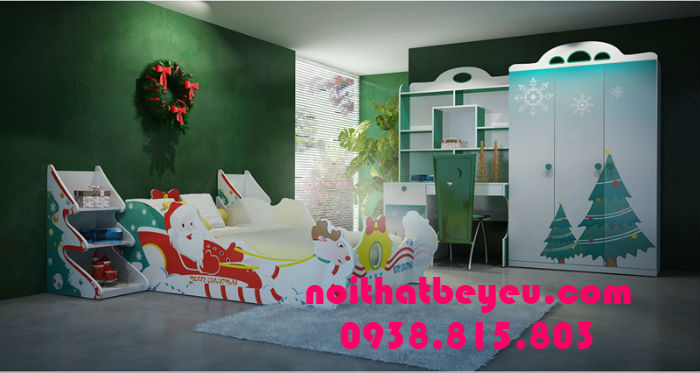 giuong ngu tre em don cho be trai