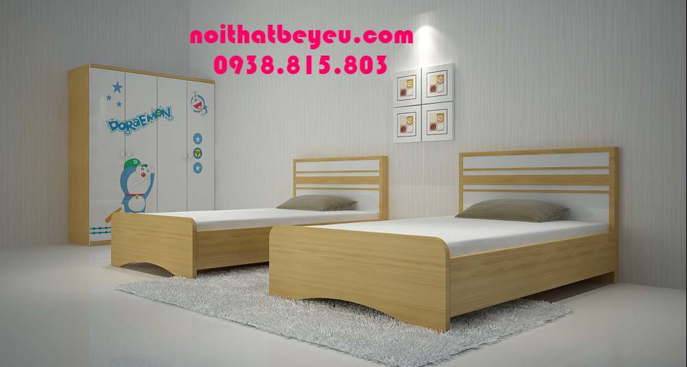 giuong ngu tre em bang go cho be tre em