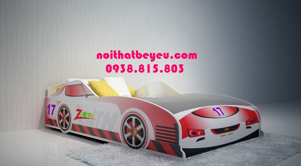 giuong ngu tre em hinh o to cho be trai