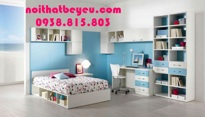 giuong ngu tre em co ngan keo