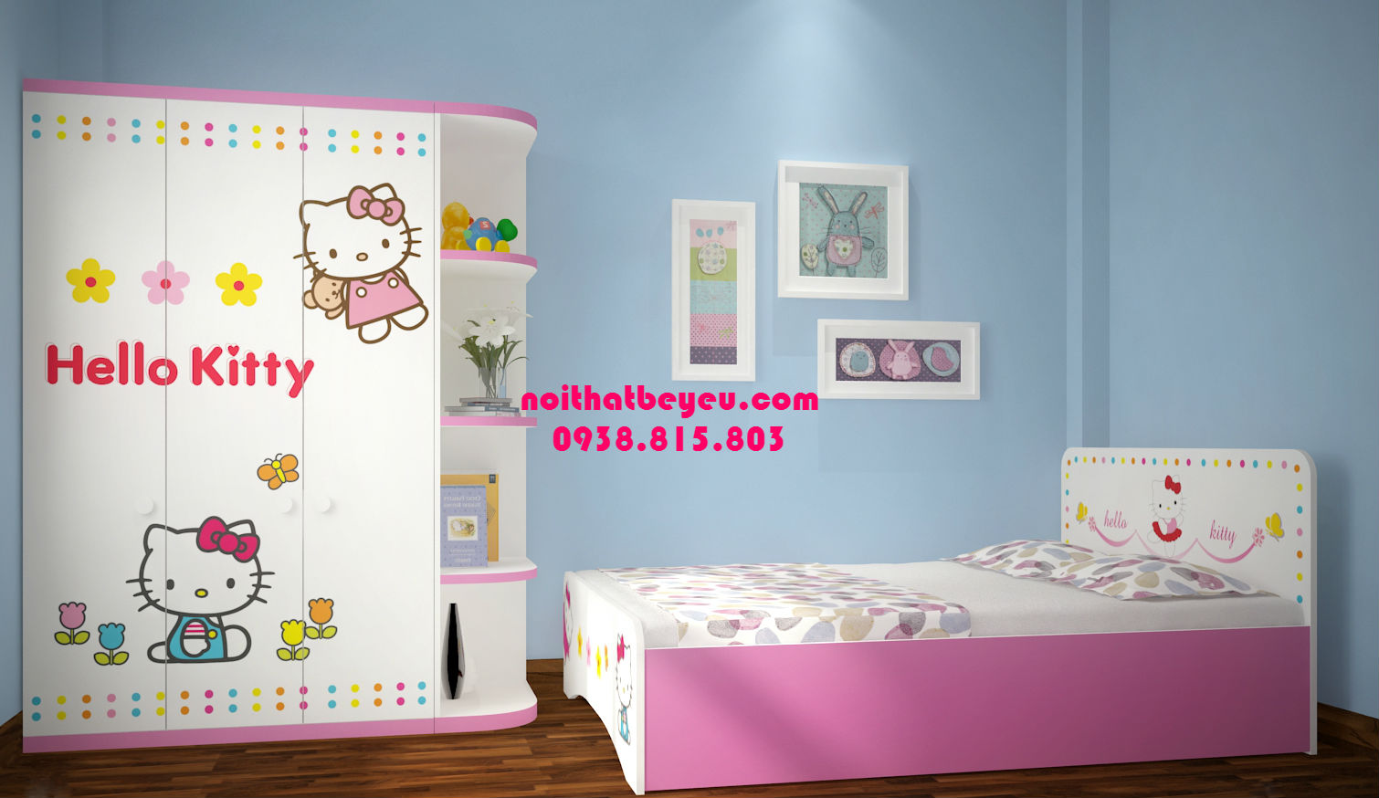 bo giuong tu phong ngu tre em gia re 1