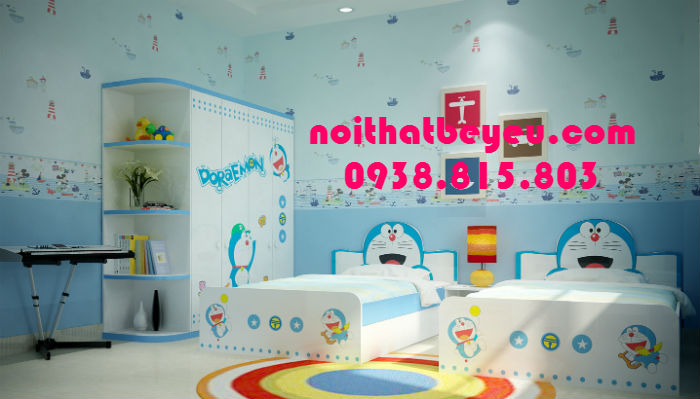 Bộ giường tủ phòng ngủ cho bé trai bé gái giá rẻ 2
