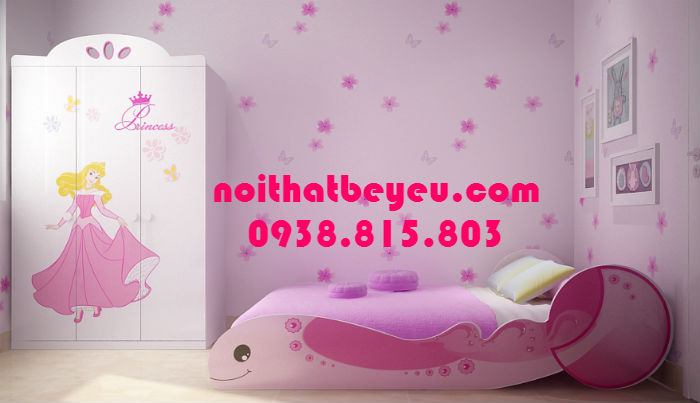 Bộ giường tủ phòng ngủ cho bé trai bé gái giá rẻ 5