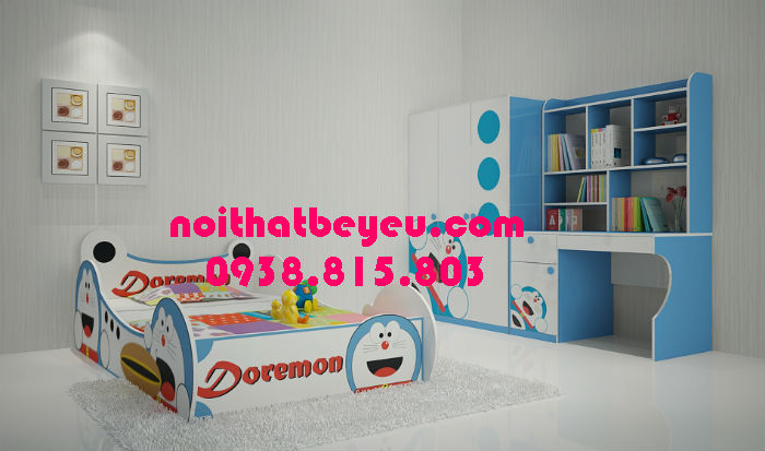 giường ngủ cho bé trai Doremon
