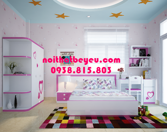 thiet ke giuong ngu tre em 1
