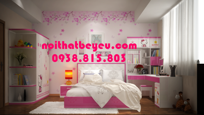 thiet ke giuong ngu tre em 3