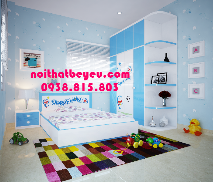 thiet ke giuong ngu tre em 6