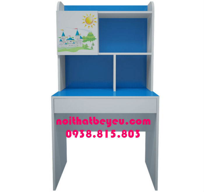 ban hoc sinh co gia sach hinh lau dai