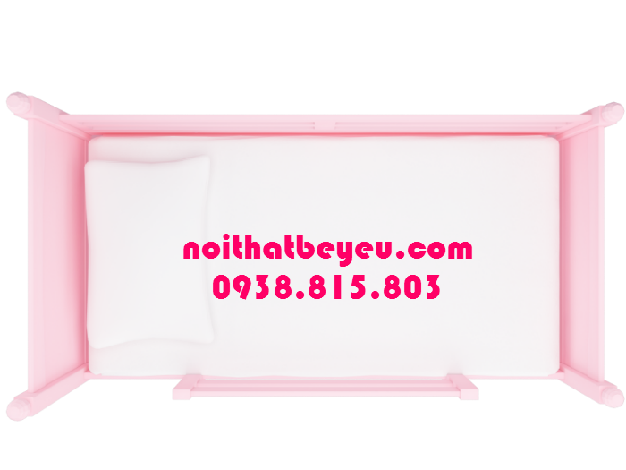 giuong ngu tre em 1m2 mau hong