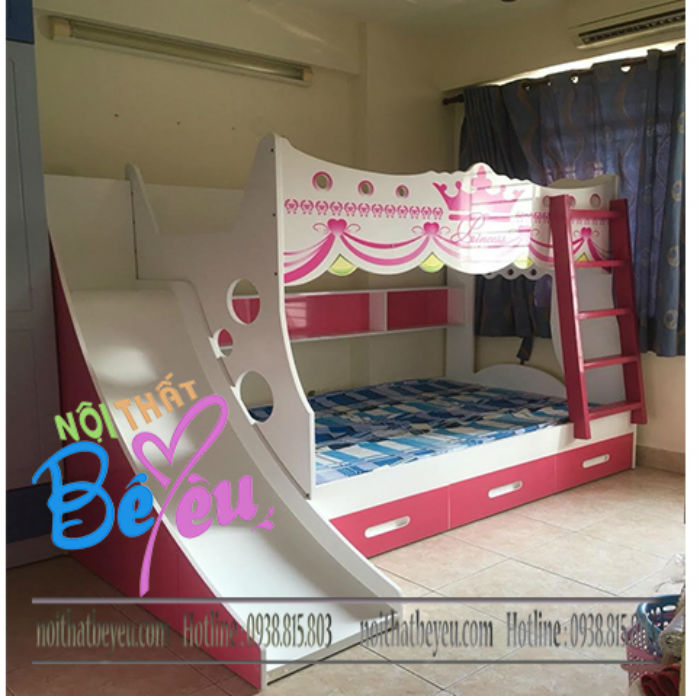 giuong tang tre em co cau truot cho be