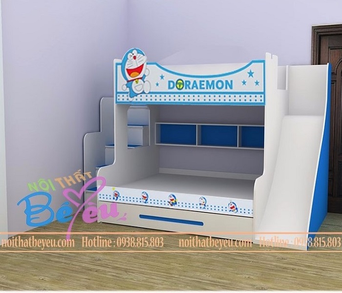 giuong tang cau tuot cho be trai