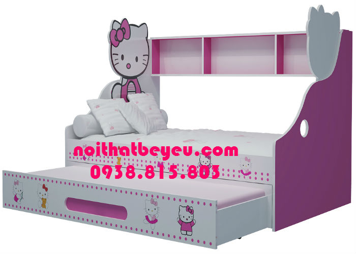giuong tang lun tre em hello kitty