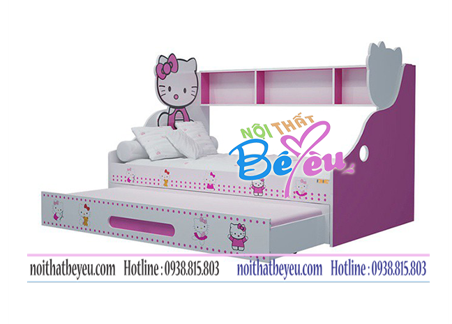 giuong tang lun tre em hello kitty cho be gai - noi that be yeu 1