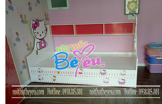 giuong tang lun tre em hello kitty cho be gai - noi that be yeu 3