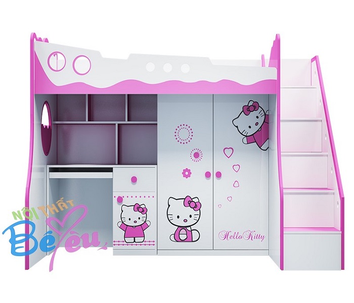 giuong tang tre em 3 trong 1 hello ktity