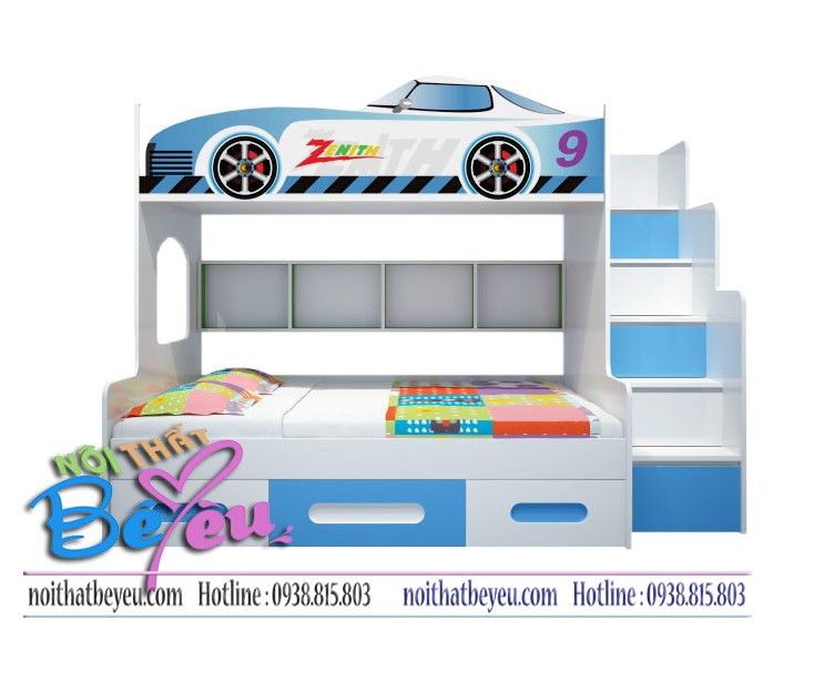 giuong tang o to cho be trai