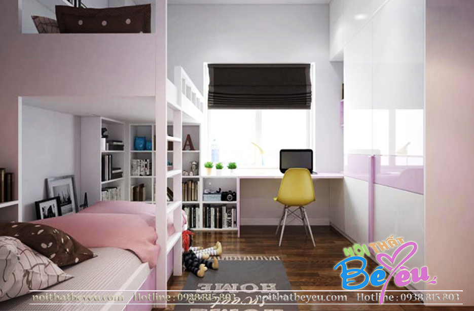 1 giuog tang tre em cho 2 be gai - phong ngu tre em cho 2 be - noi that be yeu 2