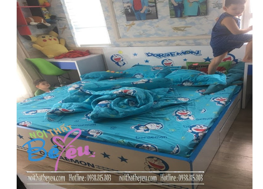 Giường trẻ em Doremon 1m2, 1m4, 1m6, 1m8, 1