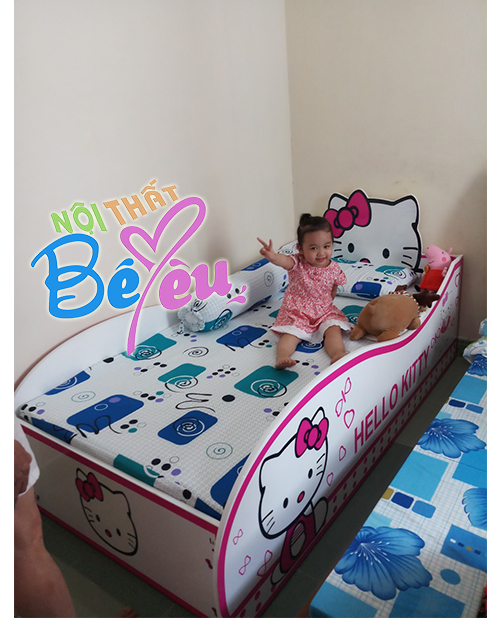 giuong ngu cho be gai kity 3