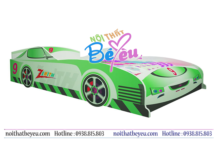 giuong ngu tre em hinh o to cho be trai - giuong o to noi that be yeu 1