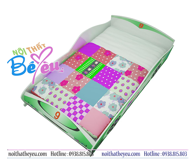 giuong ngu tre em hinh o to cho be trai - giuong o to noi that be yeu 3