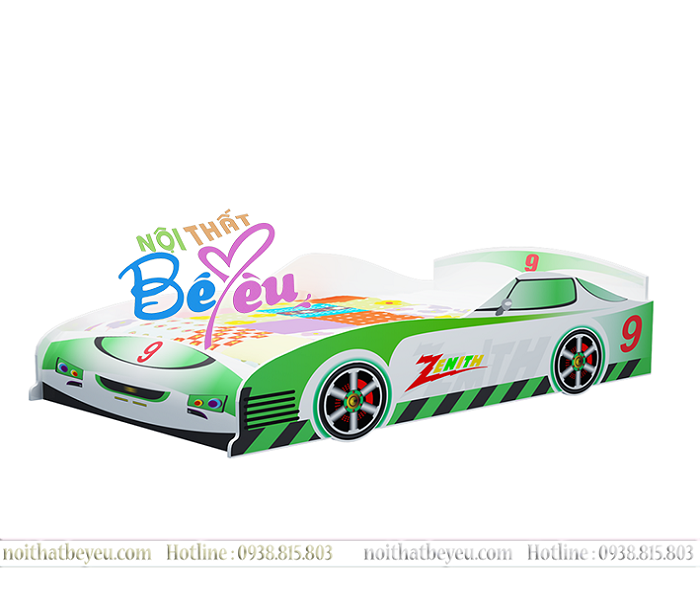 giuong ngu tre em hinh o to cho be trai - giuong o to noi that be yeu 5